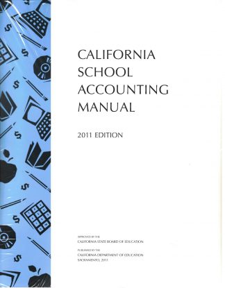 Cover for California School Accounting Manual, 2011 Edition