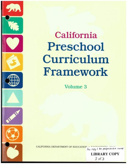 Cover for California Preschool Curriculum Frameworks, Volume 3: History-Social Science and Science