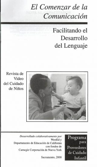 Cover for El comenzar de la comunicación: Facilitando el desarollo del lenguaje (Paquete de 50 folletos de video)