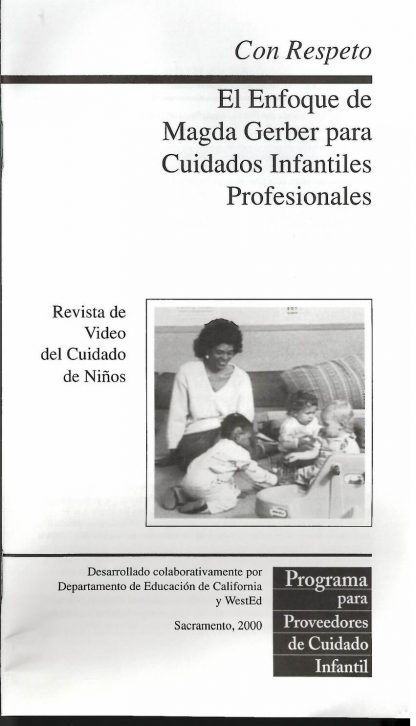 Cover for Con respeto: El enfoque de Magda Gerber para cuidados infantiles profesionales (Paquete de 50 folletos de video)